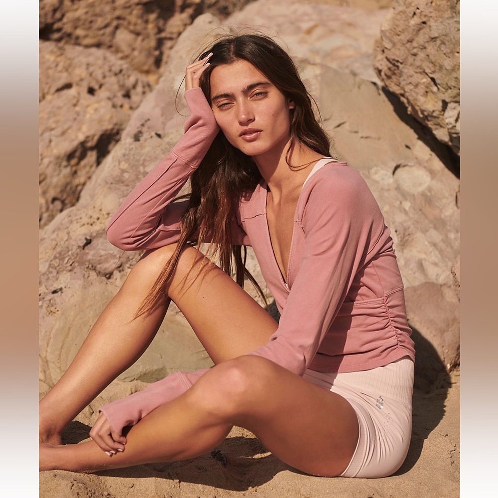 Free People Hot Shot Wrap Long-Sleeve Layer